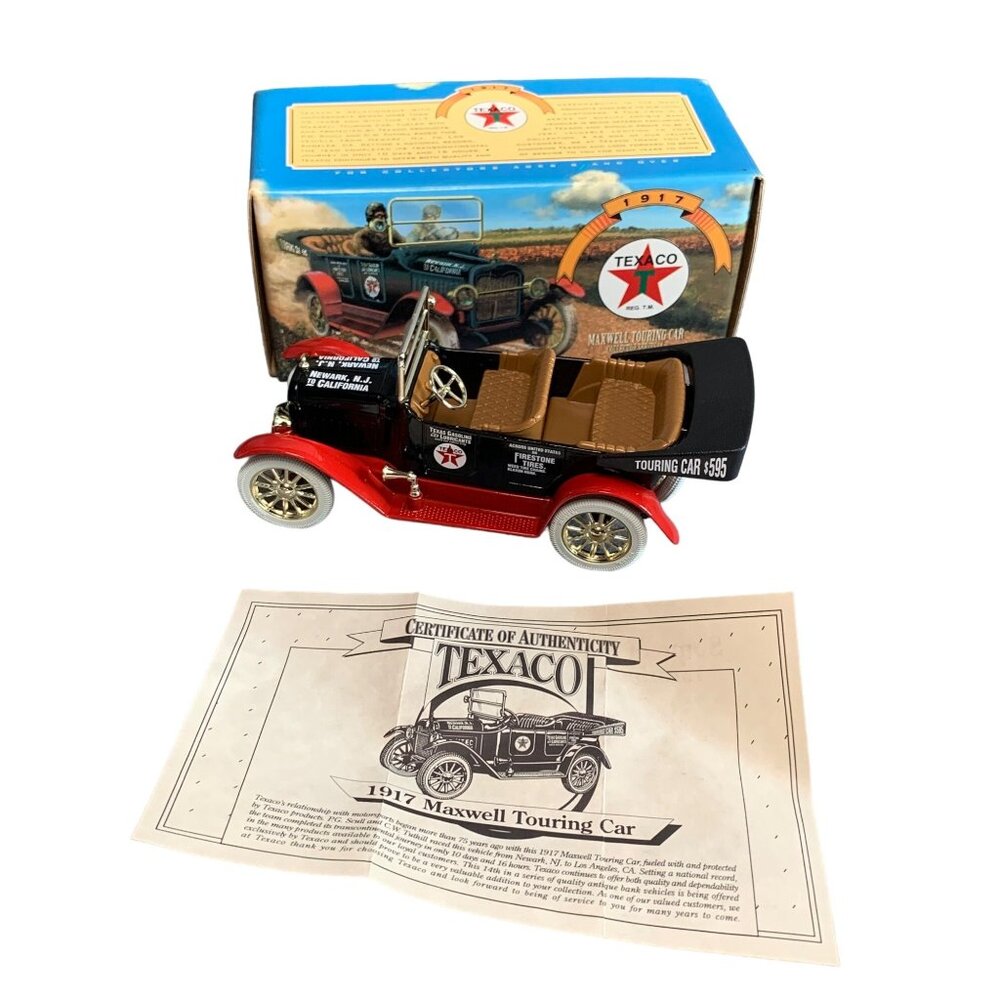Ertl Collectibles 1917 Maxwell Touring Car Model Texaco Die-Cast Bank H500